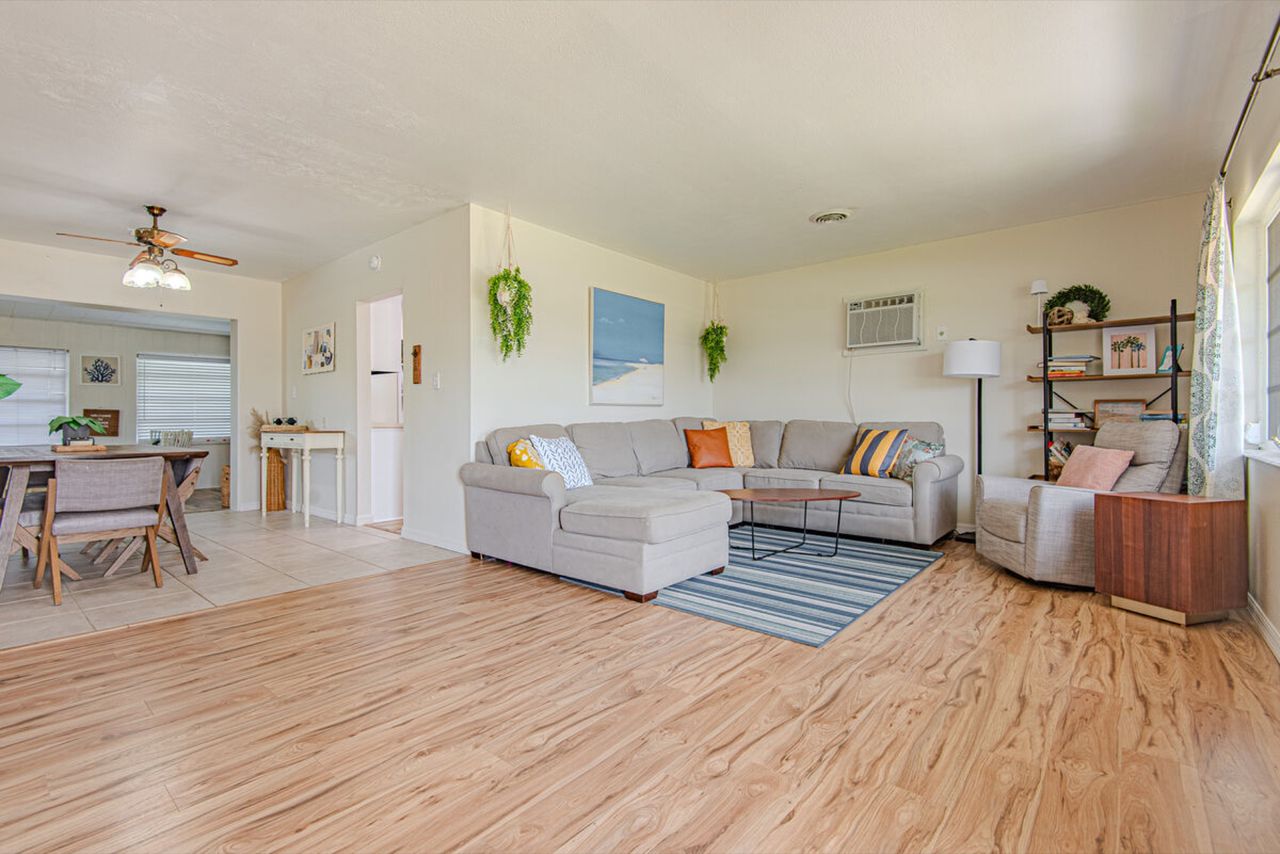 Living room from front door