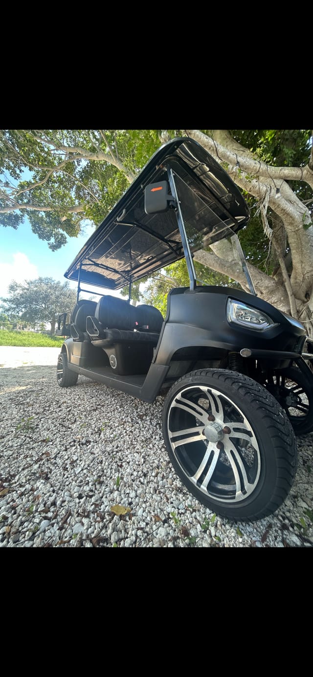 6 person gas golf cart included with every reservation! Cruise the island and get to your favorite spots without the has