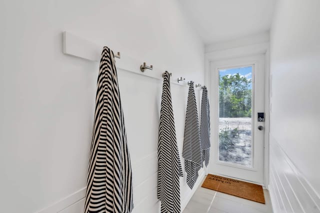 Beach towels and other beach essentials are provided for your stay.
