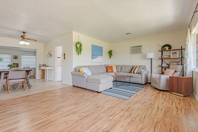 Living room from front door