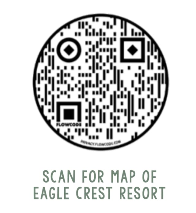 Scan for a map of the large resort and amenities.