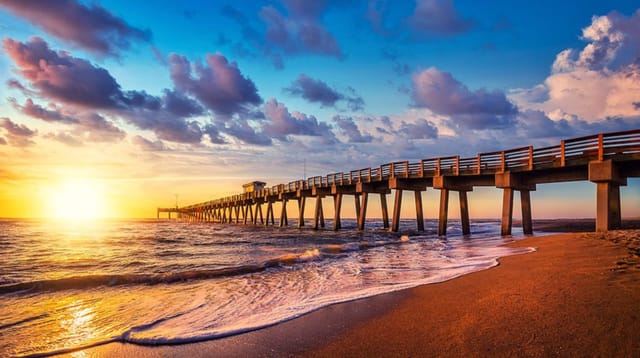 Sunset at nearby Venice Pier