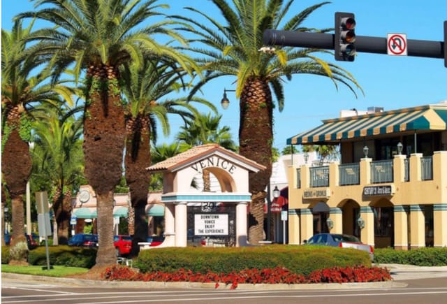 Historic Venice downtown is a great place to find all sorts of restaurants and shoppes. Maybe even a live band.