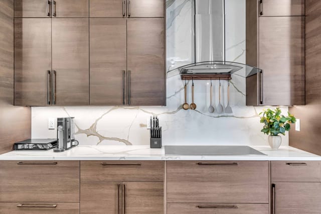 Electric stove for convenient cooking and stocked with all necessary cooking appliances