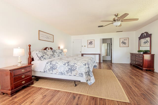 Larger master suite with master bathroom/shower and walk-in closet