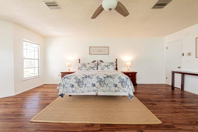 Larger master suite with master bathroom shower and walk-in closet