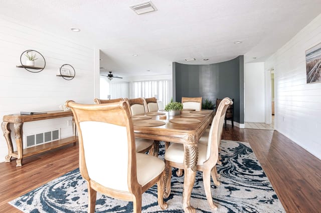 Inspired by the ocean, the colors throughout the home make this really feel like a coastal home.
